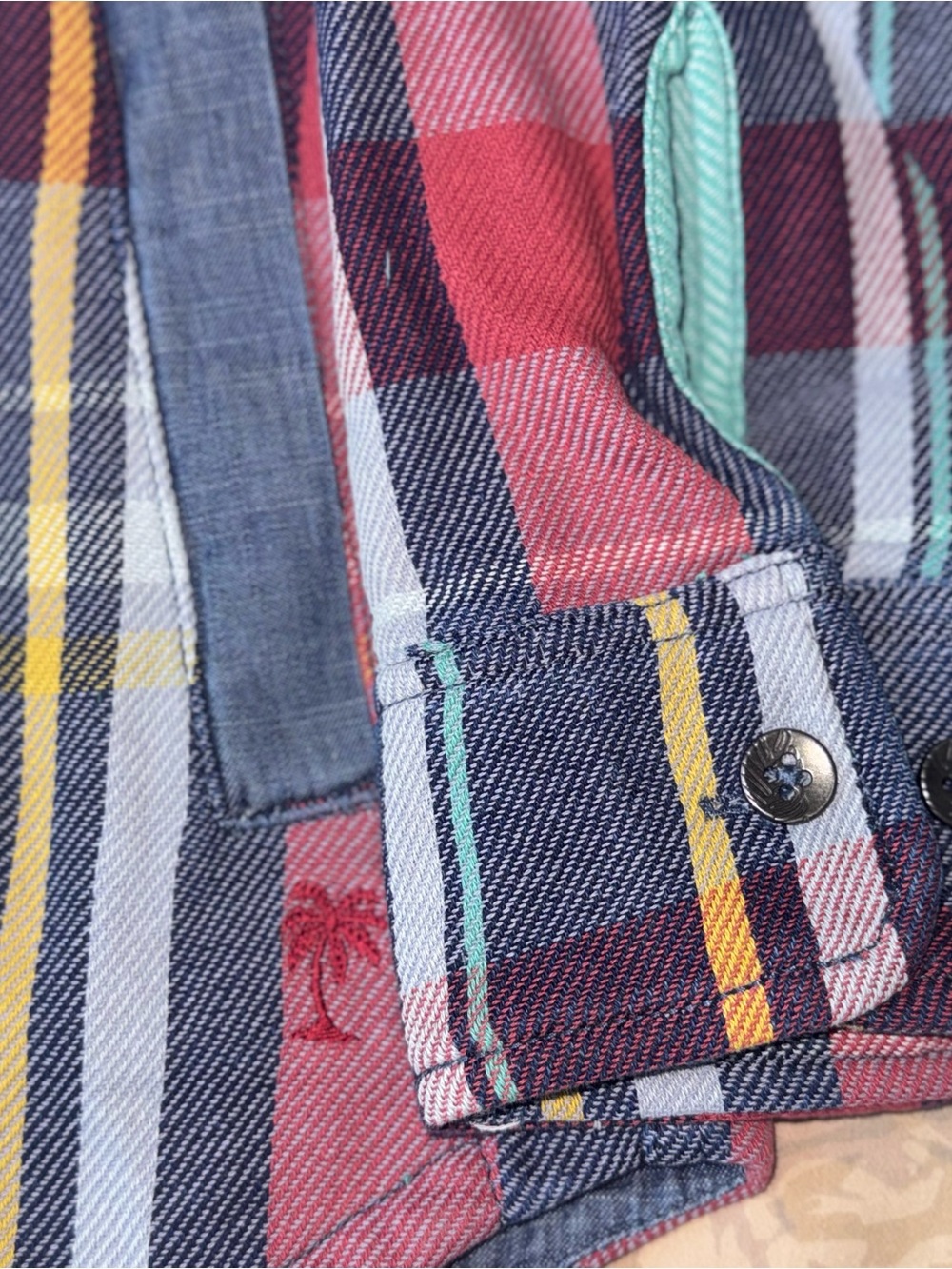 TOMMY BAHAMA Men's Copper Canyon Plaid Shirt Jacket 100% Cotton 2XLB NWT - Picture 8 of 10